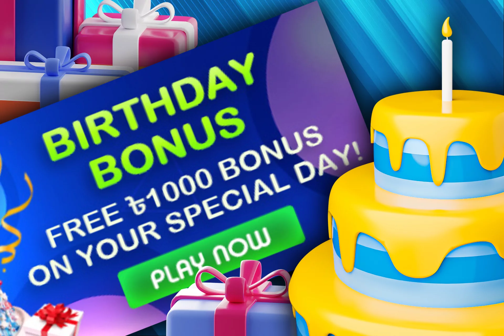 On your birthday you can receive a 1000 BDT bonus from Crickex.