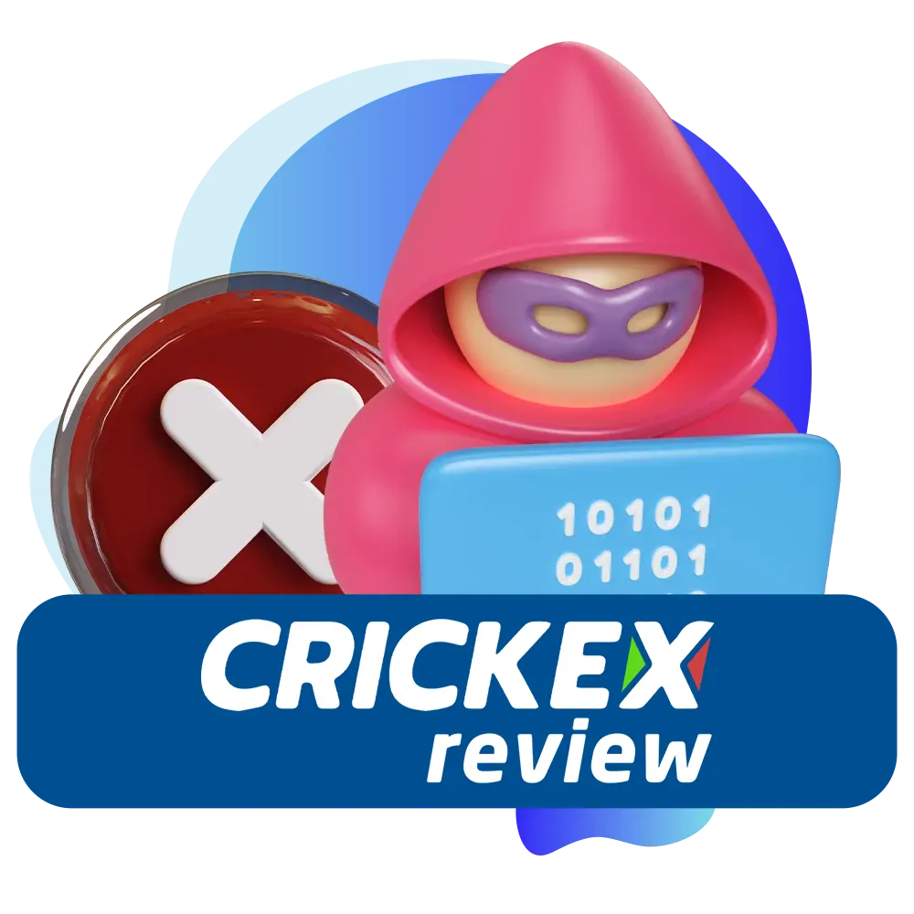 Crickex protects money and data of its bettors.