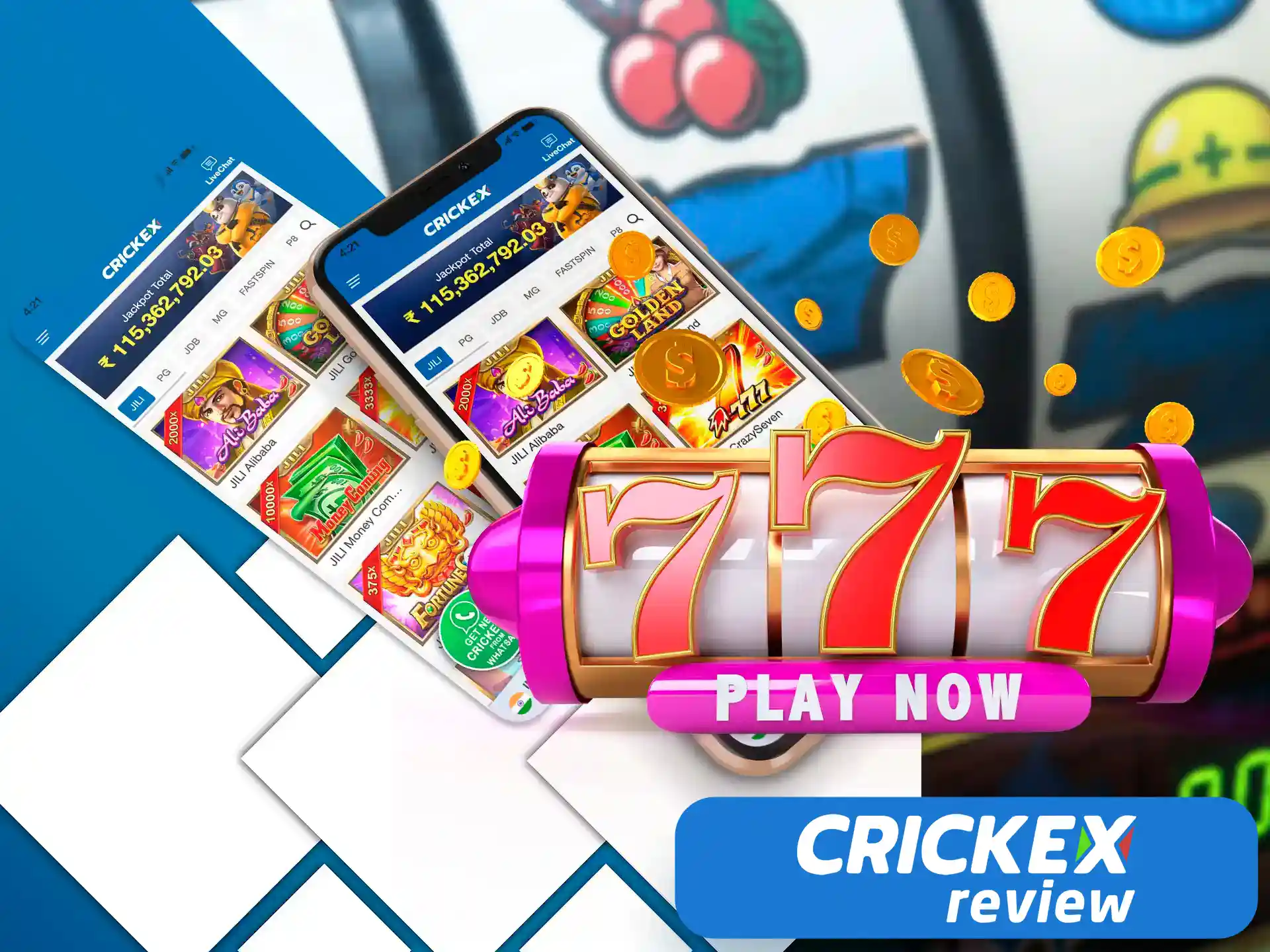 Users from Bangladesh have a unique opportunity to play slot machines directly from their smartphone on the Crickex app.